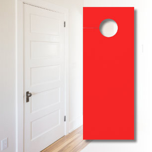 Red Solid Colour Classic Elegant Trendy Door Hanger