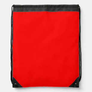 Red Solid Colour   Classic   Elegant   Trendy  Drawstring Bag