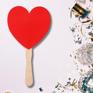 Red Solid Colour   Classic   Elegant   Trendy  Hand Fan