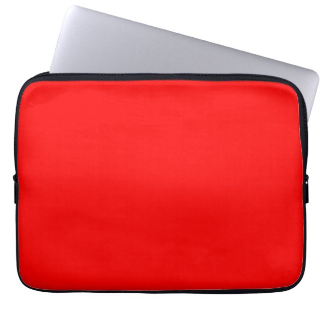 Red Solid Colour | Classic | Elegant | Trendy  Laptop Sleeve (Front)