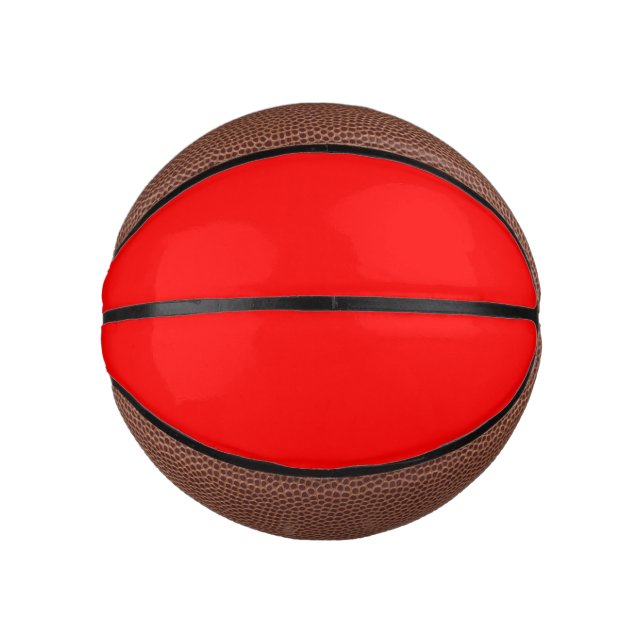 Red Solid Colour | Classic | Elegant | Trendy  Mini Basketball (Front)