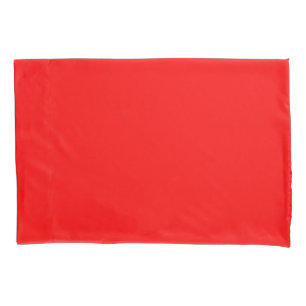Red Solid Colour   Classic   Elegant   Trendy  Pillowcase