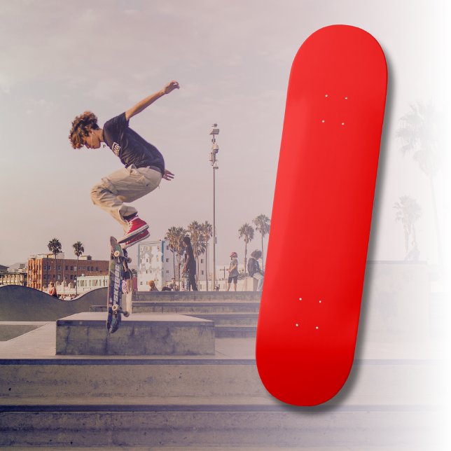Red Solid Colour | Classic | Elegant | Trendy  Skateboard (Creator Uploaded)