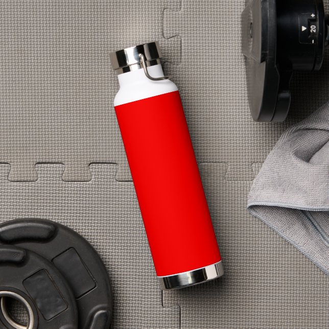 Red Solid Colour | Classic | Elegant | Trendy  Water Bottle (Gym)