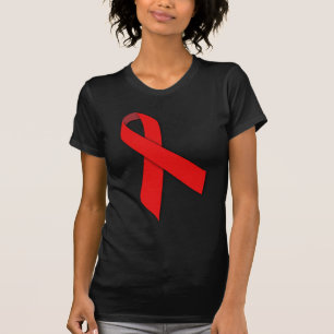 Red Solidarity Ribbon of People Living with AIDS T-Shirt