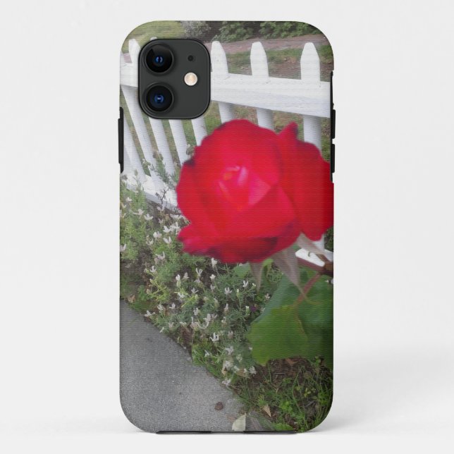 Red Solo Rose Case-Mate iPhone Case (Back)