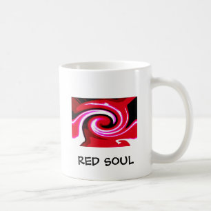 Red soul art coffee mug