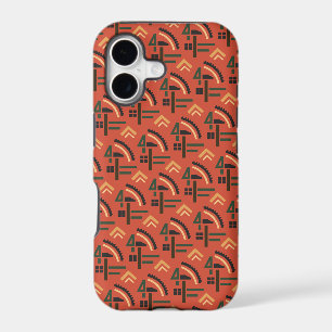 Red Soviet hammer and sickle pattern phone case