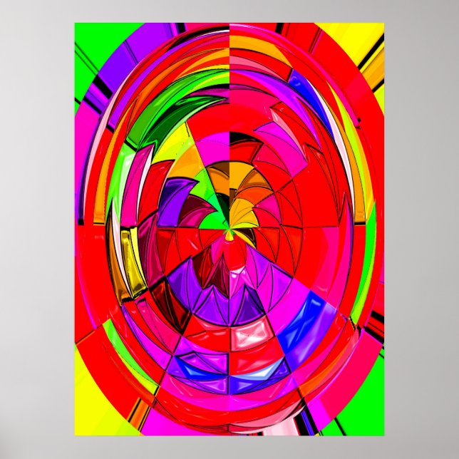 Red Space Candy art Poster (Front)