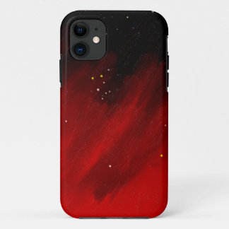 Red space mist. iPhone 11 case