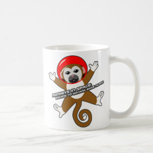 Red Space Monkey Mug