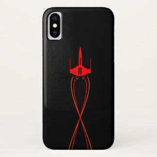 Red Spaceship iPhone X Case