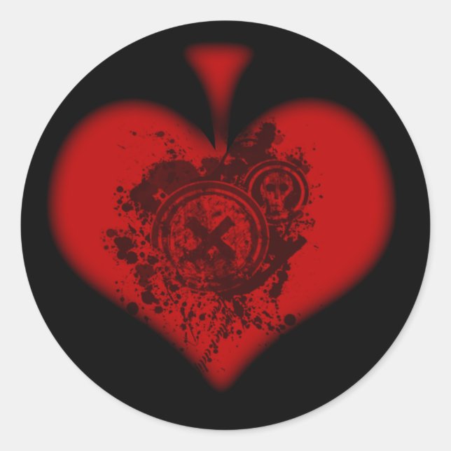 Red Spade Sticker (Front)