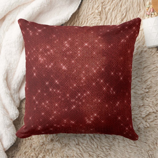 Red Sparkle Cushion (Blanket)