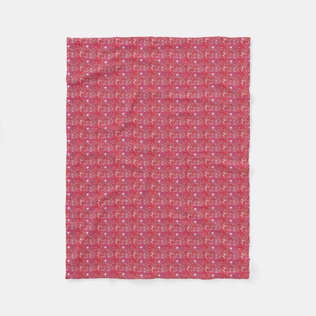 Red Sparkle Fleece Blanket (Front)