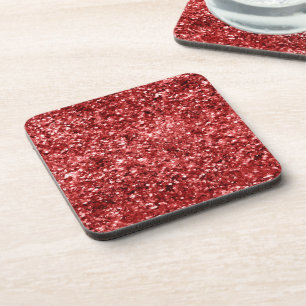 Red Sparkle Glitz Coaster