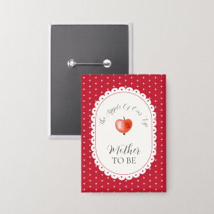 Red Sparkle Mother To Be Vintage Apple Baby Shower