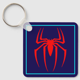 Red Spider Insect Design Key Ring