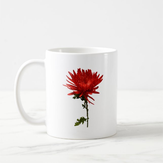 Red Spider Mum Coffee Mug (Left)