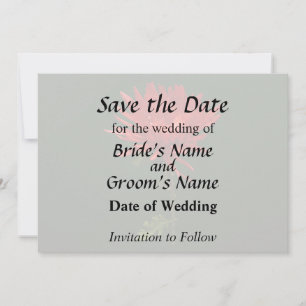 Red Spider Mum Save The Date
