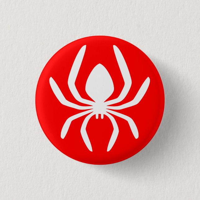 Red Spider Symbol 3 Cm Round Badge (Front)