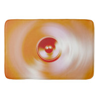Red spinning music speaker
