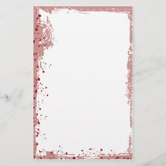 red splat stationery
