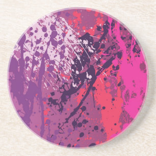 Red Splatter Coaster