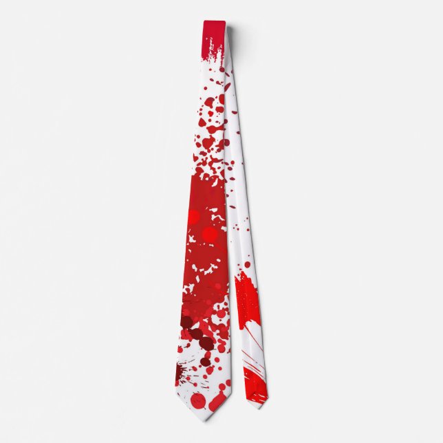 Red Splatter Fun Tie (Front)