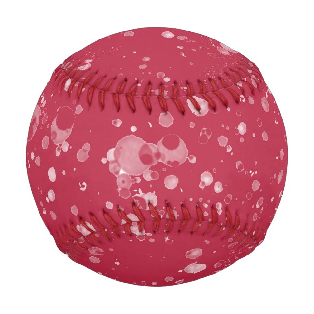 Red Splotchy Chaos Baseball (Front)