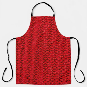 Red sportswear fabric texture, closeup photo. apron