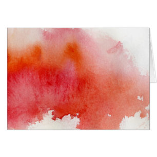 Red spot, watercolor abstract hand painted