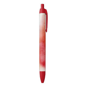 Red spot, watercolor abstract hand painted black ink pen