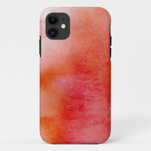 Red spot, watercolor abstract hand painted iPhone 11 case