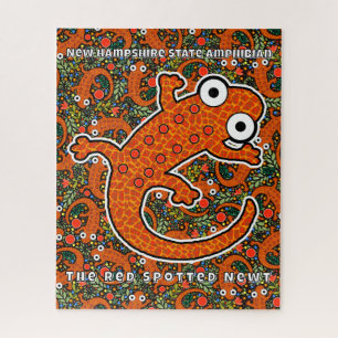 Red Spotted Newt on the Forest Floor Jigsaw Puzzle