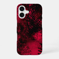 Red Spray Paint Effect iPhone 16 Case