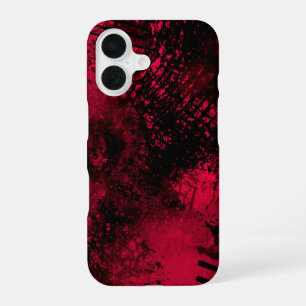 Red Spray Paint Effect iPhone 16 Case