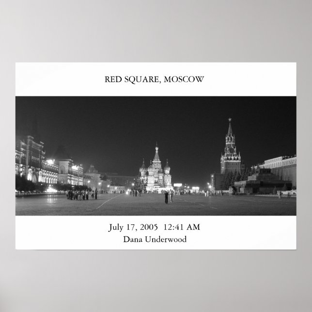 Red Square Moscow Poster (Front)