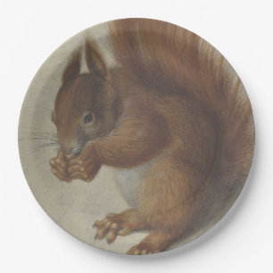 Red Squirrel (by Hans Hoffmann) Paper Plate