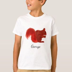 Red Squirrel Cute Woodland Animal T-Shirt