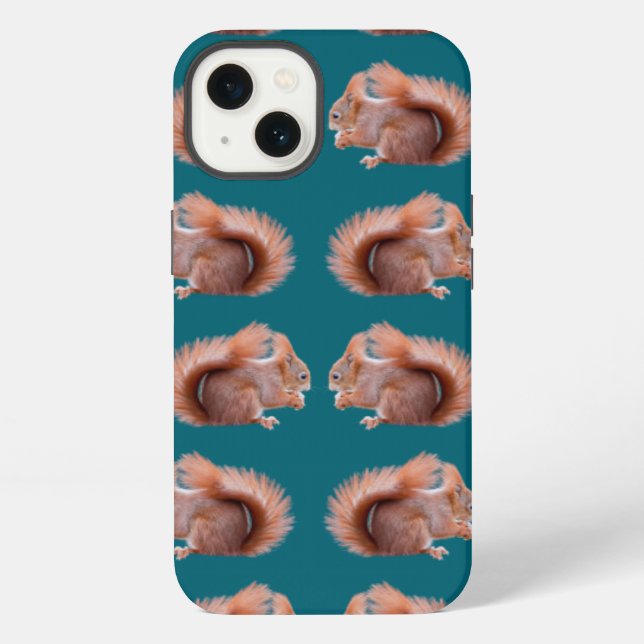 Red Squirrel Frenzy iPad Case (Back)