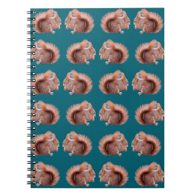 Red Squirrel Frenzy Notebook (Front)