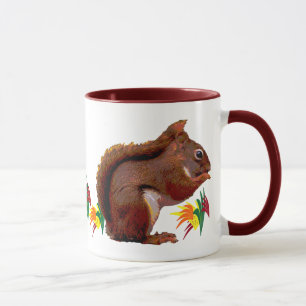Red Squirrel in Autumn Mug