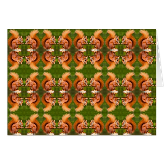 Red Squirrel Pattern (Front Horizontal)