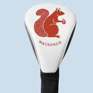 Red Squirrel Personalized Golf Head Cover