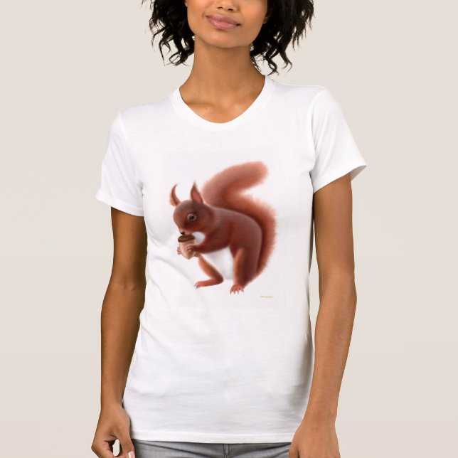 Red Squirrel Petite T-Shirt (Front)