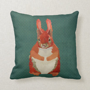 Red Squirrel Pillow