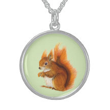 Red Squirrel Watercolor Painting Gifts and Bags
