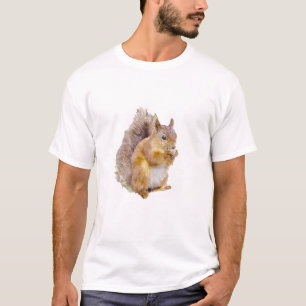Red squirrel watercolor painting T-Shirt