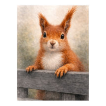 Red Squirrel Woodland Wildlife